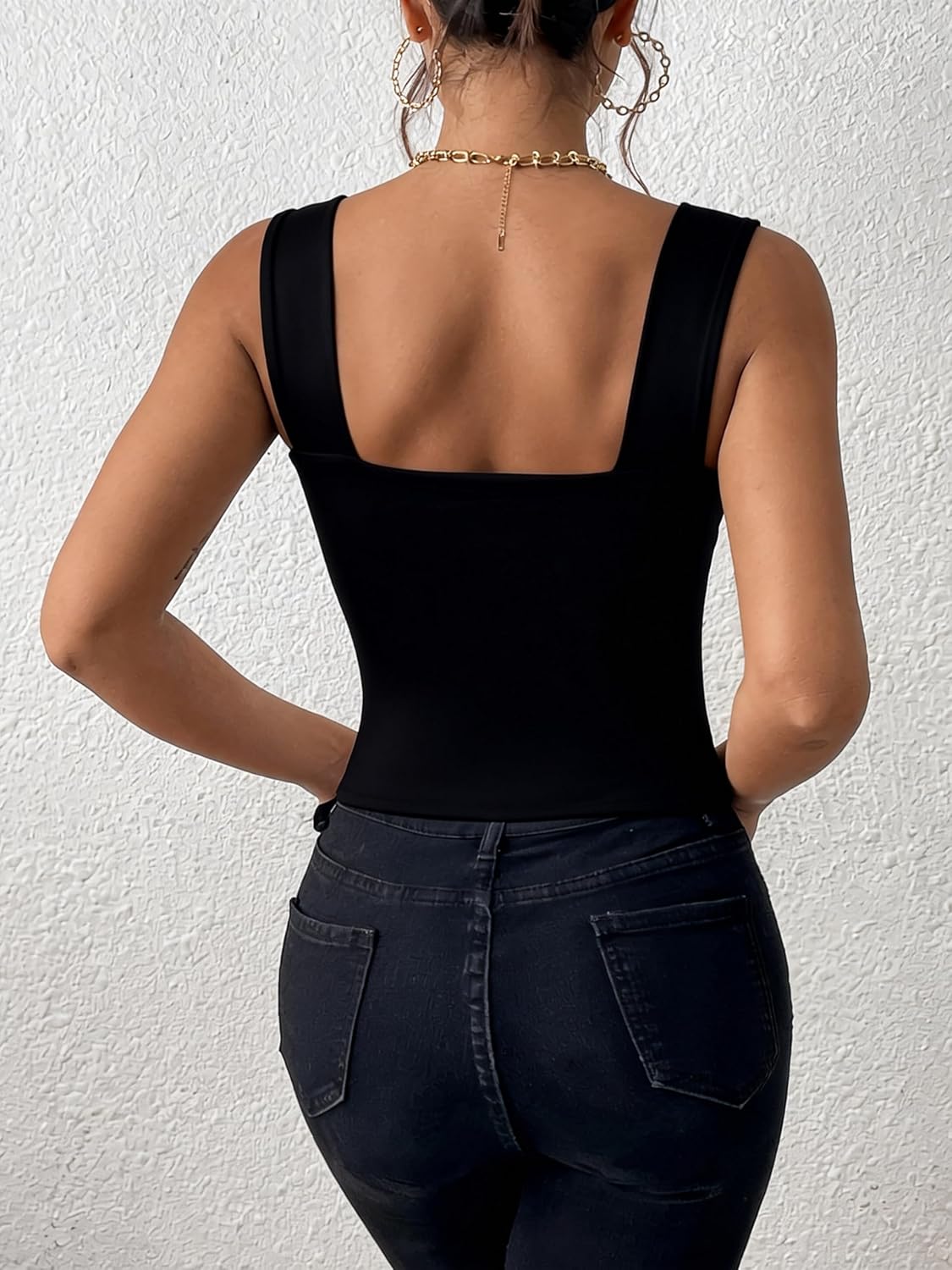 Women's Sexy Sleeveless Skinny Basic Strappy Crop Tank Tops